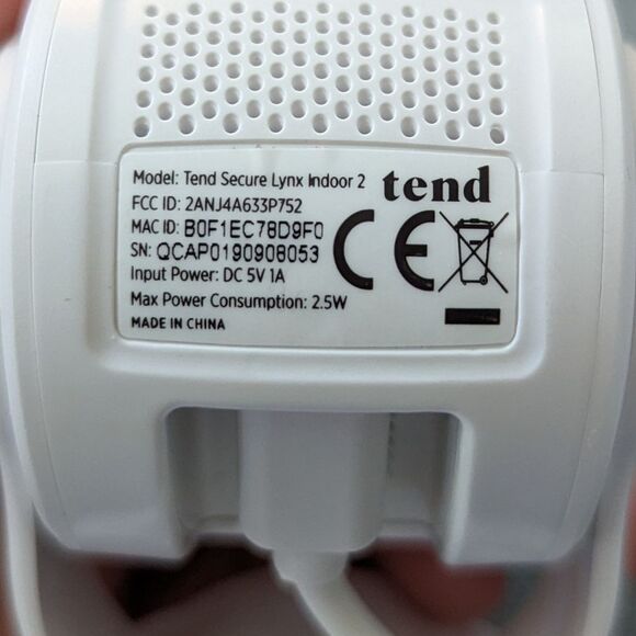 Tend Secure Lync Indoor 2 security camera motion detection - Picture 3 of 7